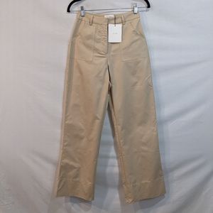 DISSH NWT Jordy Beige Lightweight High Rise Straight  Leg Khaki Pants Size 2